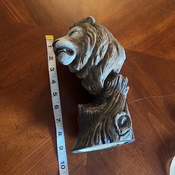 Driftwood Lion Ceramic Bisque Handpainted Statue Doc Holliday Collection - Picture 6 of 7